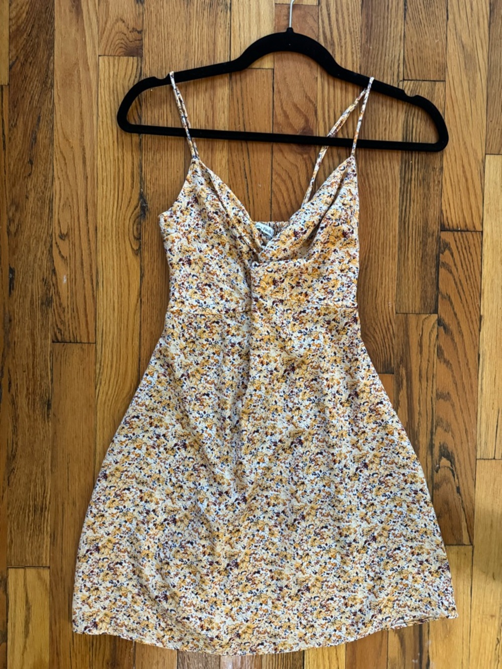 Abercrombie & Fitch Twist-Front Mini Dress